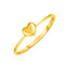 14k Yellow Gold Puffed Heart Engagement Ring