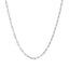 Collier en chaîne en papier clip en or blanc 14K
