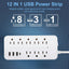 FlatCharge 8-Outlet Power Strip with USB Ports