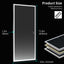 72x32 Inch LED Bathroom Mirror with 3 Color Modes