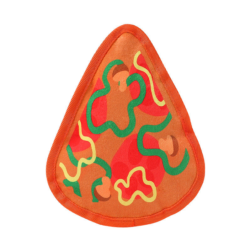 Durable Dog Toy for Chewing, Playing, and Teeth Cleaning - Fun Squeaky Anti-Boredom Design in Hamburger and French Fries Shapes for Small and Medium Dogs - Korvel