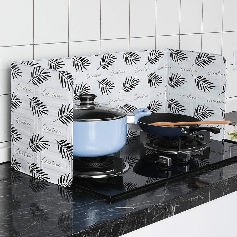 Kitchen Oil-Proof Baffle Thickened Aluminum Foil Insulation Oil-Proof Stove Cooking Cooking Oil-Fume Clapboard Oil-Proof Baffle - Korvel