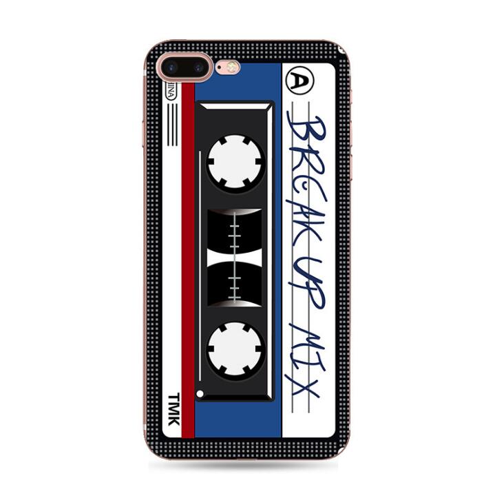 For iPhone 6S 7 7Plus 5 8 8Plus X XS Max SAMSUNG Retro Camera Cassette Tapes Boombox Calculator Keyboard Soft Phone Case Fundas - Korvel