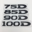 Premium Metal Tail Label Sticker for Tesla Models