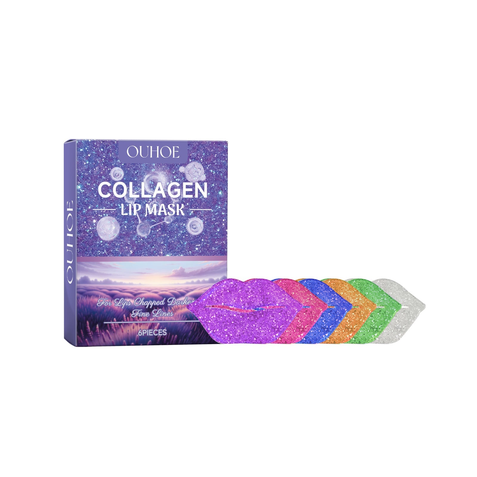 Ouhoe Collagen Lip Mask Repair Lip Lines, Remove Dead Skin, Prevent Dry And Crack, Moisturize And Care Lip Mask - Korvel