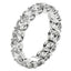 Round Cut Lab Grown Diamond Eternity Ring in 14k White Gold