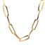 14k Yellow Gold Extra Wide Paperclip Chain Necklace