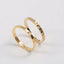 Ring Titanium steel electroplated with 18k gold Shine - Korvel