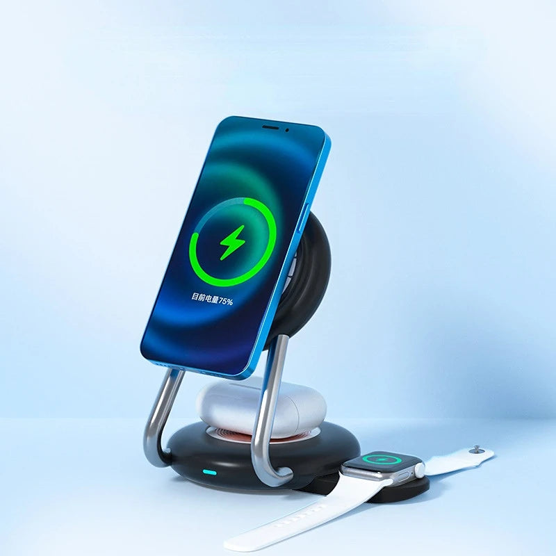 Chargeur sans fil rapide 3-en-1 pour Apple Watch et iPhone