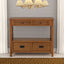 36'' Farmhouse Pine Wood Console Table Entry Sofa Table with 4 Drawers & 1 Storage Shelf (Brown) - Korvel