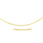 Collier Omega Rond Motif Fin en Or Jaune 14k