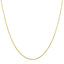 Collier Omega Rond Motif Fin en Or Jaune 14k