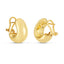 14k Yellow Gold Small Omega C Hoops
