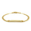 14k Yellow Gold Curb Link Children's ID Bracelet