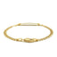14k Yellow Gold Curb Link Children's ID Bracelet