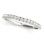 Anillo de boda de diamantes curvado en oro blanco de 14k (1/3 cttw)