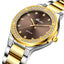 MISSFOX 2742 Elegant Woman Watch Luxury Brand Female Wristwatch Japan Movt 30M Waterproof Gold Expensive Analog Geneva Quartz Watch - Korvel
