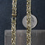 Collier en Chaîne Motif Byzantin en Or Jaune 14k