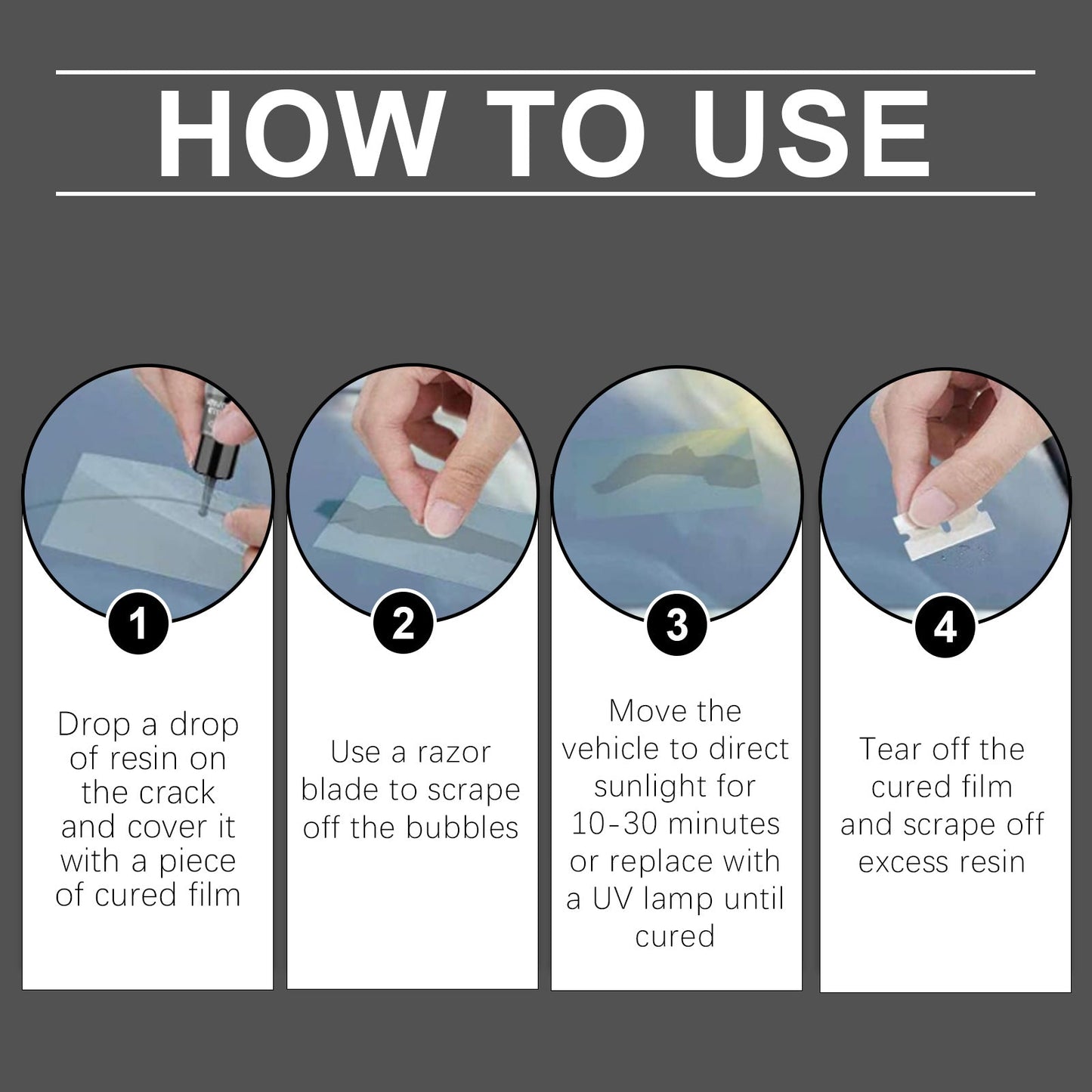 Automotive Glass Care Kit Automotive Windshield Cracks And Scratches Adhesive Repair Solution - Korvel