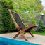folding roping wood chair - Korvel