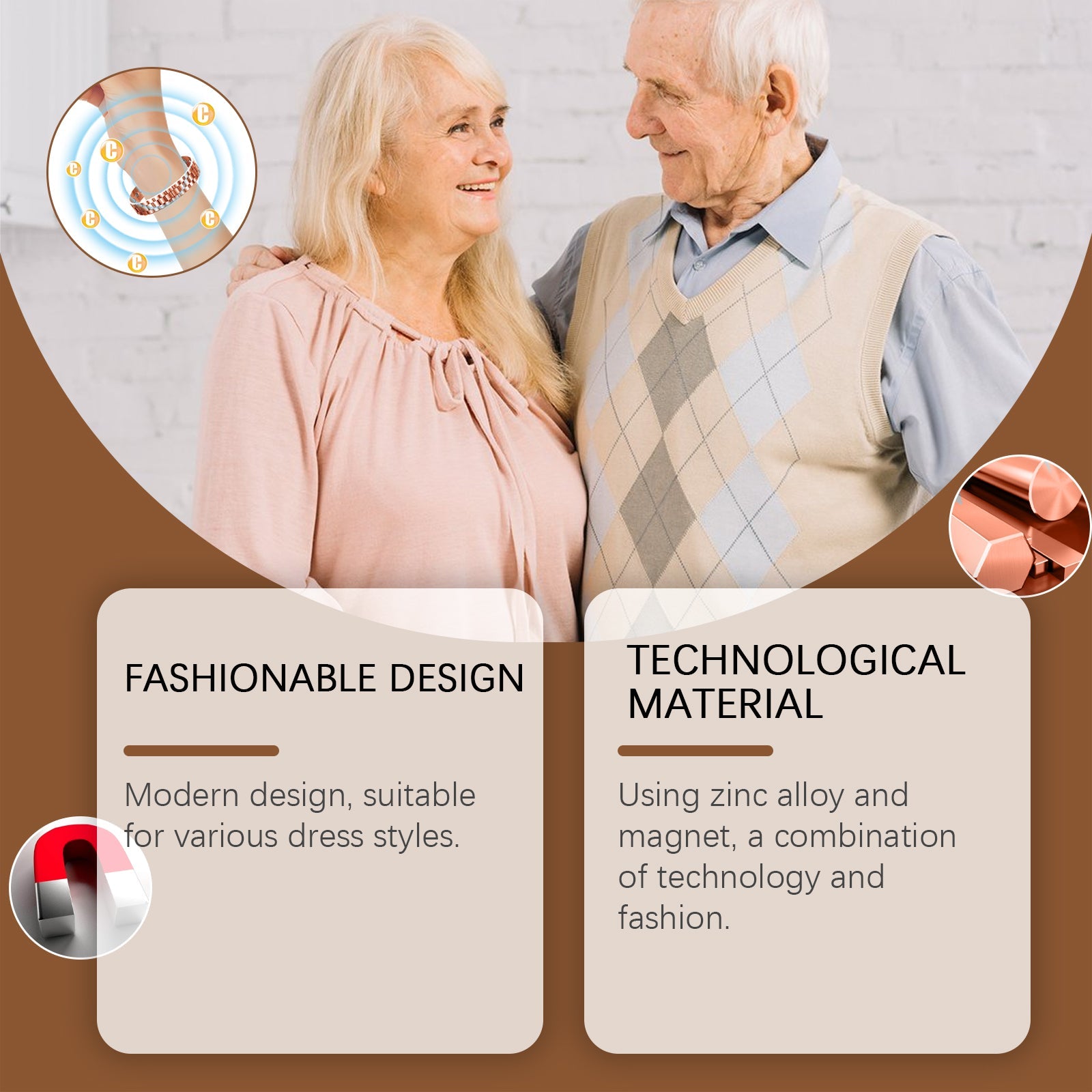 Sugar Bracelet, The Elderly Body Health Care To Relieve Discomfort, Hand In Hand To Decorate Sugar Bracelet - Korvel