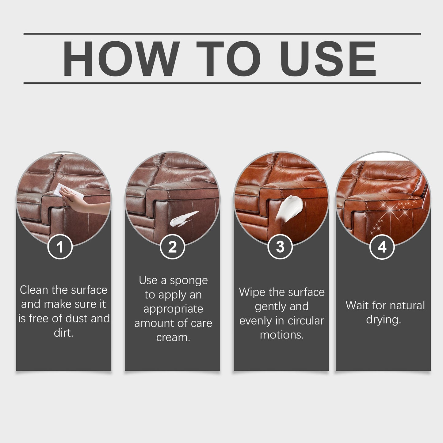 Leather Care Cream Furniture Leather Boots Coat Sofa Cleaning Care Polishing Leather Care - Korvel