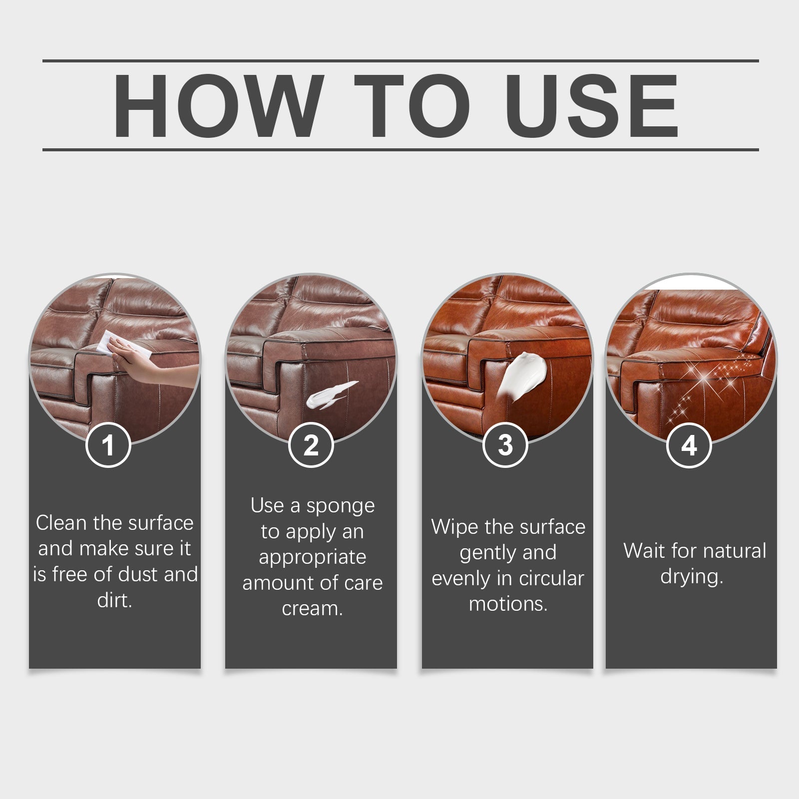 Leather Care Cream Furniture Leather Boots Coat Sofa Cleaning Care Polishing Leather Care - Korvel