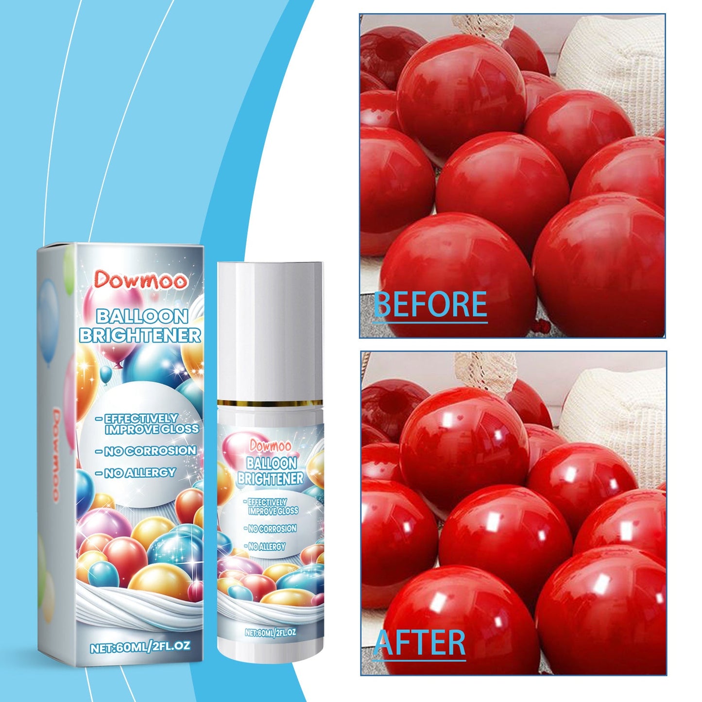 Spray Éclaircissant pour Décorations de Ballons pour un Éclat Durable