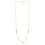 14k Yellow Gold Puff Heart Adjustable Necklace