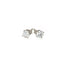 Pendientes de Stud de Plata Esterlina Elegantes con Circonitas