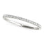 14k White Gold Pave Set Round Diamond Wedding Ring