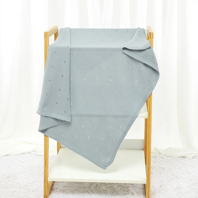 Knitted Solid Color Duvet Cover for Infants and Young Children