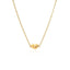 14k Yellow Gold Chain Necklace with Polished Knot