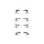 Halloween Eyeliner Stick Scary Fashion Party Makeup Kit Bat Spider Decorative Eyeliner Eyeshadow Stick - Korvel