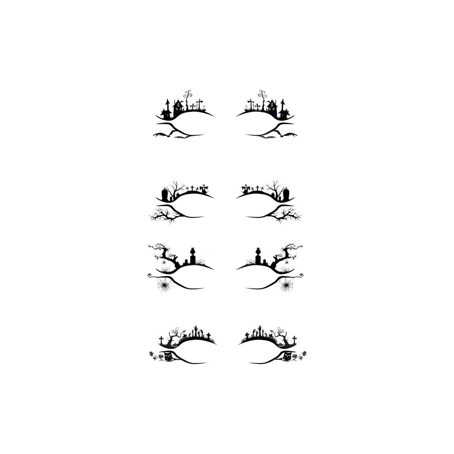 Halloween Eyeliner Stick Scary Fashion Party Makeup Kit Bat Spider Decorative Eyeliner Eyeshadow Stick - Korvel
