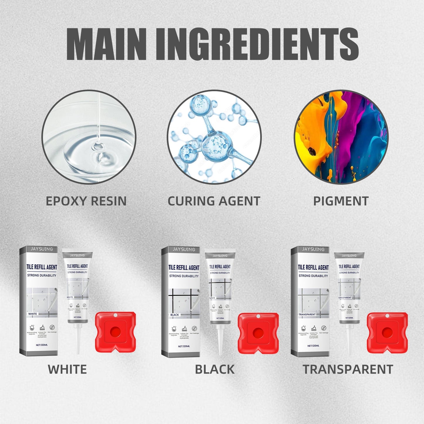 Tile Refill Agent, Kitchen Bathroom Waterproof Floor Mildew Proof Joint Tile Tip Sealant - Korvel