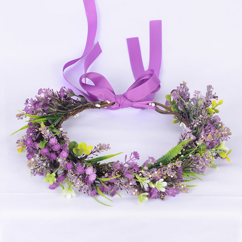 Lavender Floral Headband - Elegant Hair Accessory