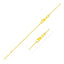 14k Yellow Gold Extendable Cable Chain Necklace