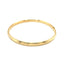 14k Yellow Gold Dome Florentine Design Bangle