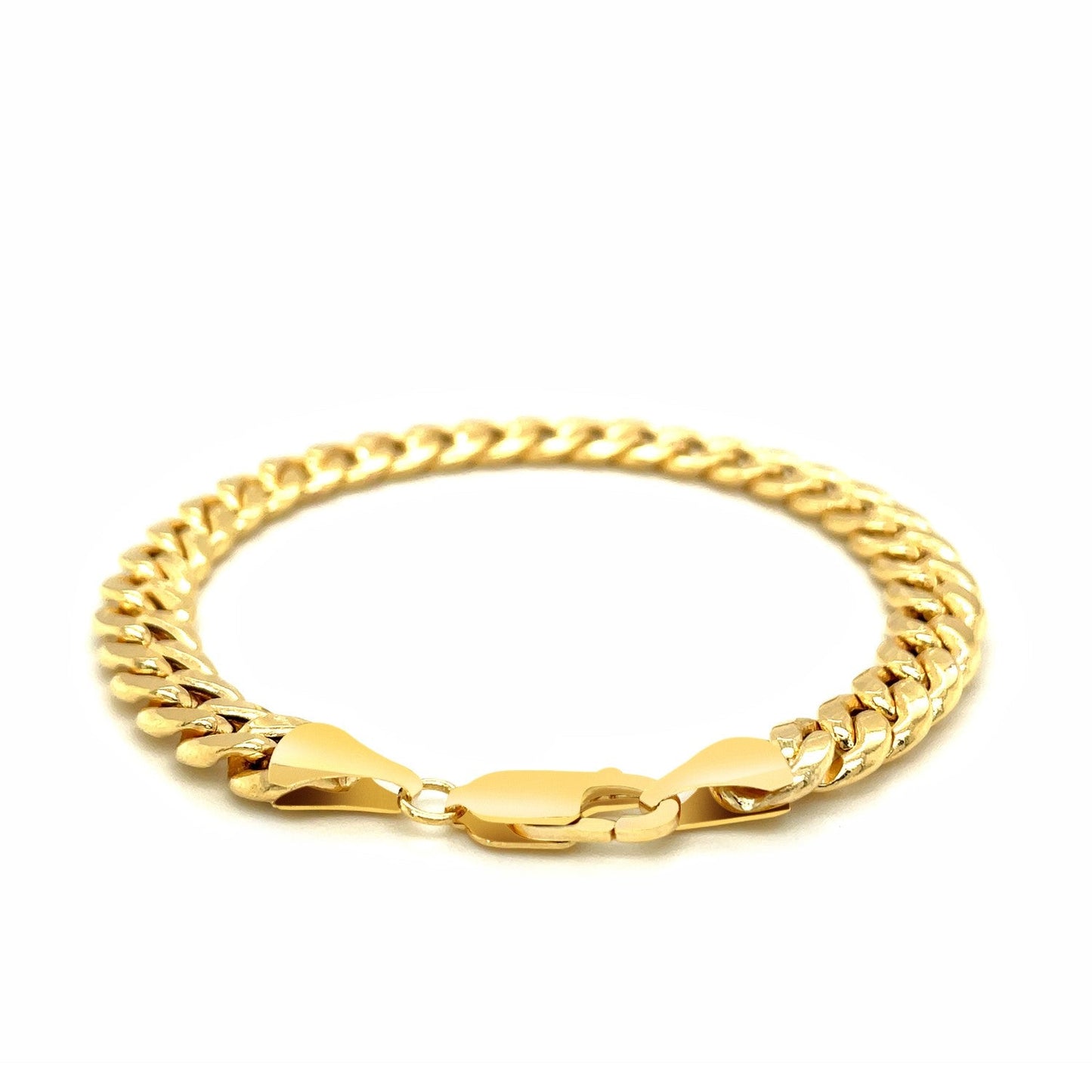 Bracelet Miami Cuban en or jaune 10k - 8,0 mm