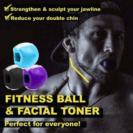 Face Fitness Ball & Facial Toner Exerciser Facial Muscle Training Silicone Face-lift Masseter - Korvel