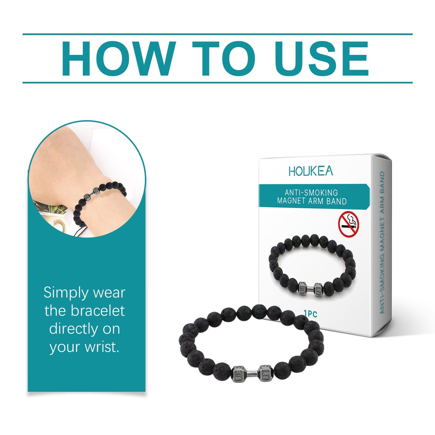Volcanic Stone Bracelet Men's Bracelet Fashion Pieces Designed With Natural Ingredients Everyday Wear Bracelet - Korvel