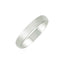 Bague de mariage confort en or blanc 14k de 4 mm