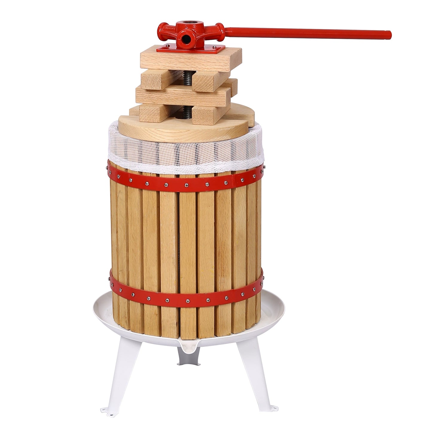 Fruit Wine Press and Crusher and Filter Bag,100% Nature Apple&Grape&Berries Crusher Manual Juice Maker for Kitchen - Korvel