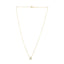 14k Yellow Gold Mother of Pearl Evil Eye Necklace
