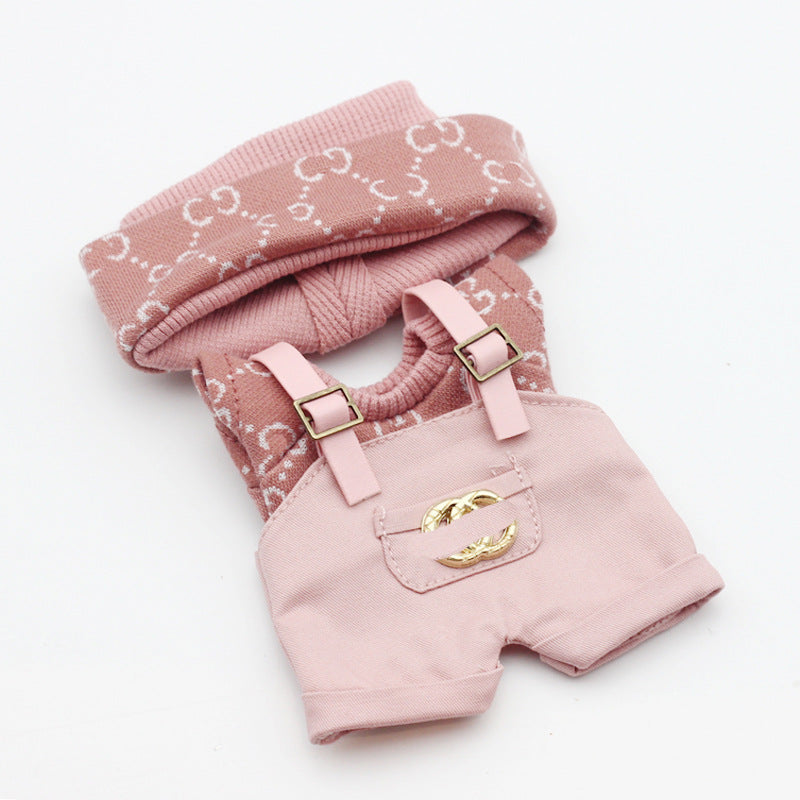 17cm Labubu First and Second Generation Blind Box 10cm Cotton Crying Doll Clothes Knitted Printed Hat - Korvel