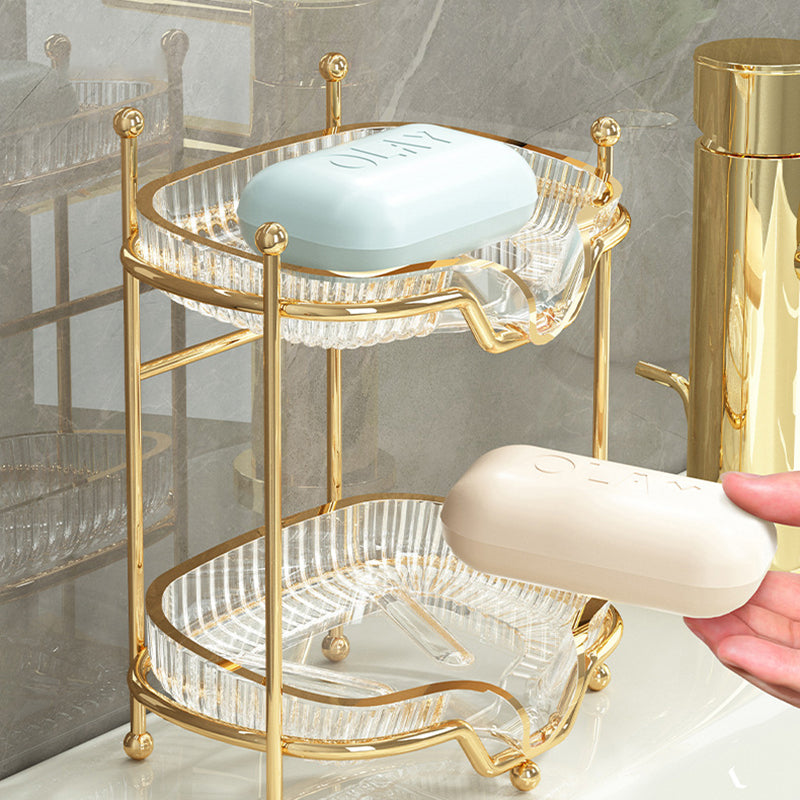 Premium Wall-Mounted Double-Layer Soap Rack