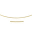 14k Yellow Gold Round Omega Chain Necklace