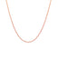 Cadena de trigo redonda de oro rosa de 14k - 1.00 mm