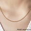 14k Yellow Gold Round Cable Link Chain - 1.9mm